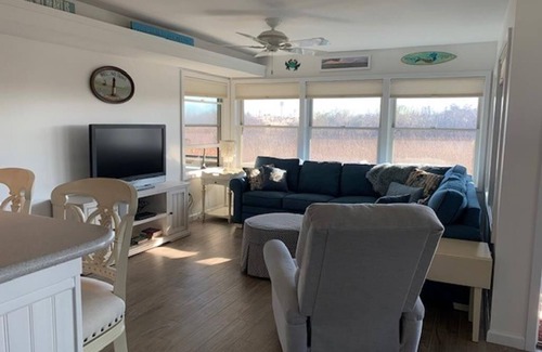 Surf City Condo | Cozy 1st Floor Fishery Condo with Pool & Kitchen Amenities
