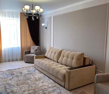 Kostanay Apartment | Modern 2-Bedroom Apartment in City Center - Guest Rated: 9.7