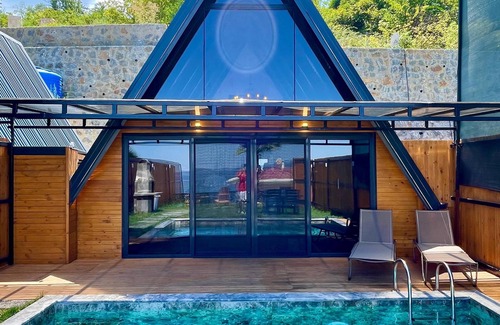 Sapanca House | 2+1 Heated Private Pool - Lake View - 5 Person Bungalow in Dibektaş