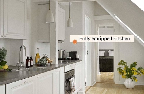 Copenhagen City Centre Apartment | Impressive 2 Bed Room Loft Apartment with Breakfast Included