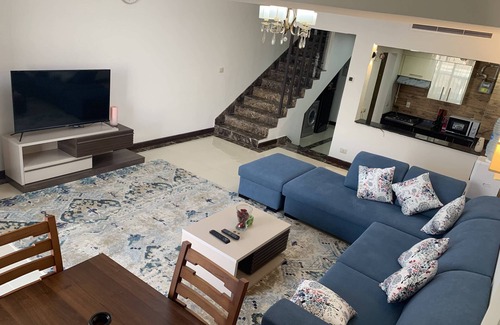 New Cairo Resort | Cozy 2 Bedroom Duplex with Pool in Porto New Cairo