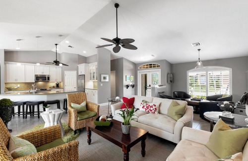 Marco Island House | Steps from the Beach: Designer Home with Pool & Ocean Views