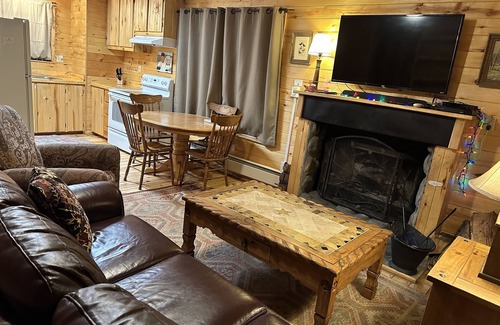 Greer Cabin | Pet-Friendly 2 BR Cabin on Main Street with Trout Pond