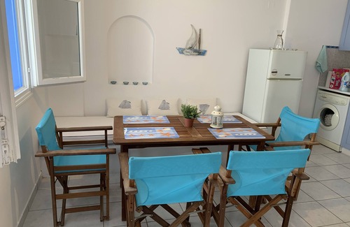 Piso Livadi House | Inviting Maisonette Steps from Beautiful Logaras Beach
