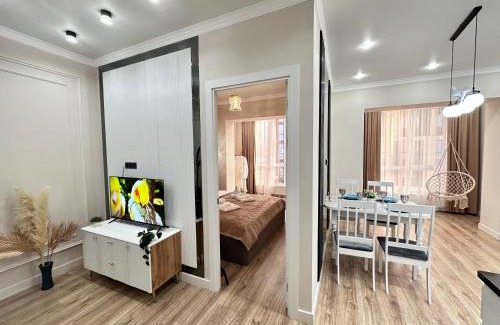 Almaty Apartment | Guest Rated 9.8: Family-Friendly 2 Room Apartment at ЖК Комфорт Сити Бизнес