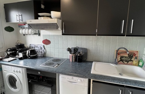 Cabourg Apartment | Oceanfront Apartment Cabourg: 1 Bedroom with Spa & Kitchen