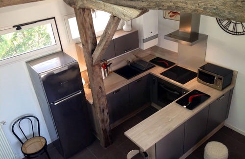 Biarritz Apartment | Inviting 2 Rooms + Mezzanine Steps from Biarritz Beach