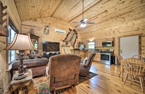 Sabinal House | Relax in 2 Cozy Cabins with Porches on Remote Ranch