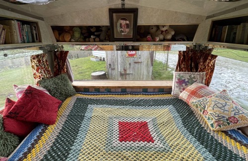Scarborough Cabin | Cozy Double Bed Glamping Wagon at Dalby Forest