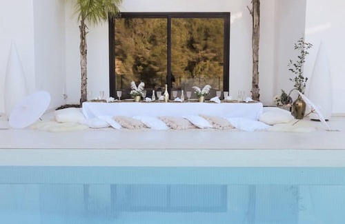 Sitges Town Center Villa | Villa Mar del Este: Zen Retreat with Pool & Ocean Views