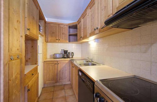 Lanslevillard Apartment | Ideal Retreat with Pool, Spa & Balconies Near Resort Center