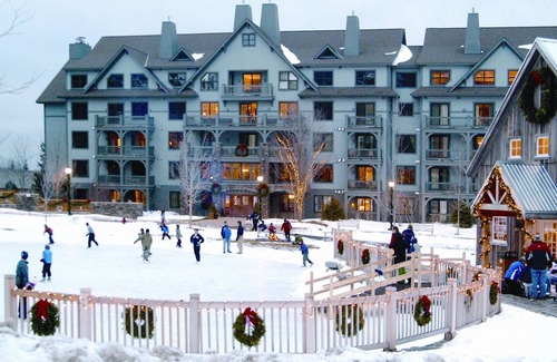 Stratton Mountain Condo | Spacious 4BR Stratton Condo with Pool & Spa, Steps to Village