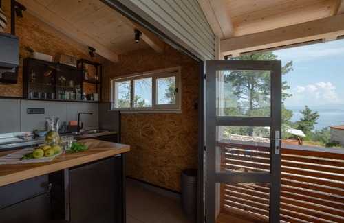 Rogac Ski Chalet | Cozy Wooden Retreat with Breathtaking Sea-View Terrace