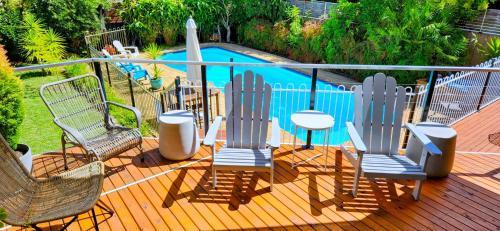 Central Mudgee Apartment | 270 On Church - Inviting Alfresco Area with Pool Access