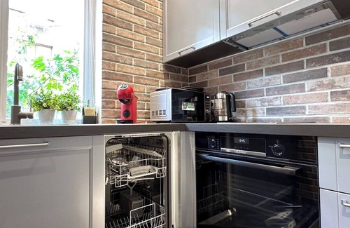 Sofia City Center Apartment | Designer 2BDR Retreat in Prime Location with Kitchen