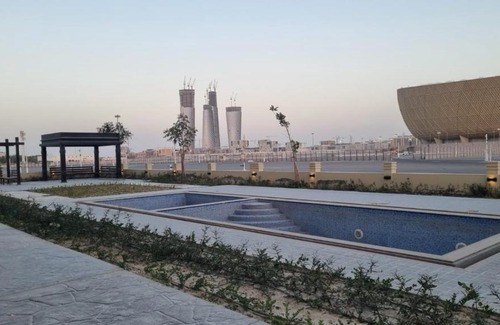 Lusail Apartment | Ideal 2-Bedroom Apartment Near Lusail Stadium with Pool