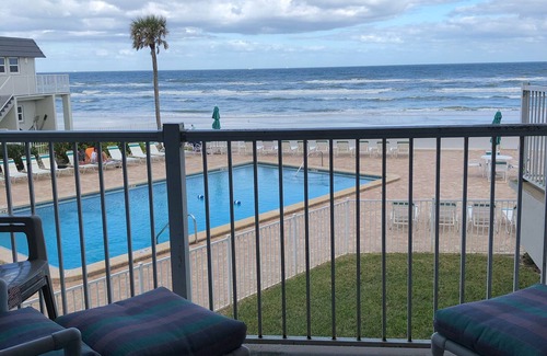 New Smyrna Beach House | Oceanfront 2BR Retreat with Pool & Spa - Rated 9.8/10!