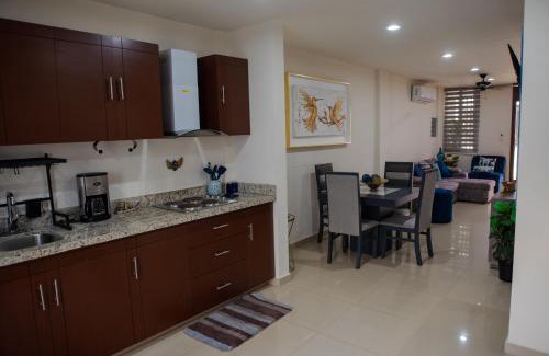 Ferrocarrilera Apartment | Modern 2BR Condo with Rooftop Jacuzzi near the Beach