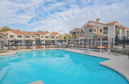 Desert View Village Condo | Steps to TPC Golf ~ Explore Shopping & Dining Nearby