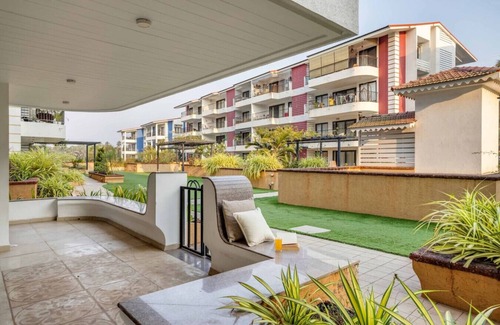 Saunta Vaddo Apartment | 2BR w Pool Sauna 2km to Baga Calangute Beach