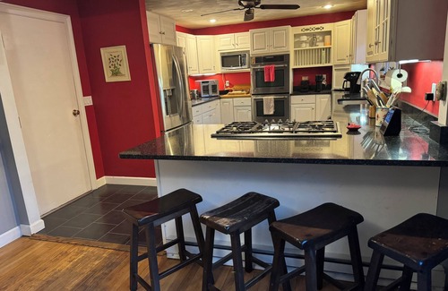 Mansfield Depot House | 3 Acre River Retreat Colonial Home with Entertainment Barn - 5 Minutes to UConn