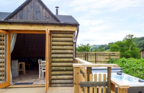 Llanbrynmair Cabin | Unforgettable Deer Log Cabin in Mid Wales with Hot Tub