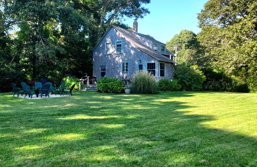 Cataumet House | Vintage Cape Cod Home with Ocean View & Spa Amenities