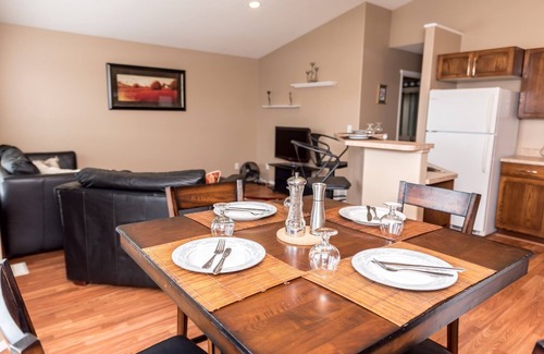 Grande Prairie House | Cozy 3-Bedroom Retreat with Private Patio Near Dining