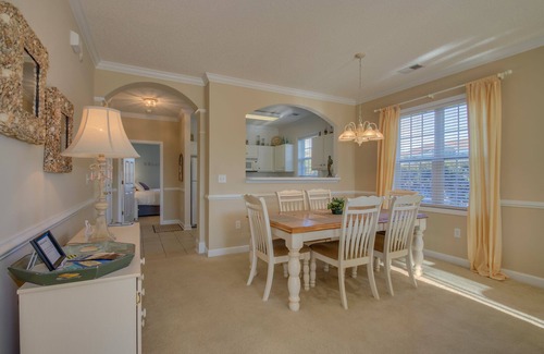 North Myrtle Beach Condo | Pet-Friendly 3 BR Resort Villa with Golf Course Views