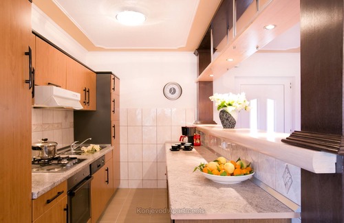 Stikovica Apartment | Bright Seaside Apartment with Ocean View & Large Balcony