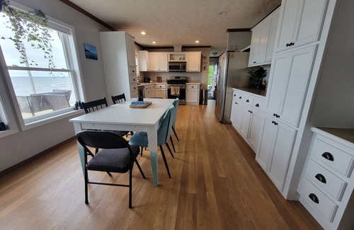 Alpena House | 3 BR Lake Front Getaway! Dog Friendly, Lakeside Deck, Dock, Incredible Sunrises