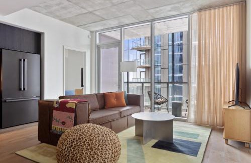 Rainey Street Historic District House | 3 Condos Brand New Austin High Rise w Rooftop Pool Gym Yoga Studio More