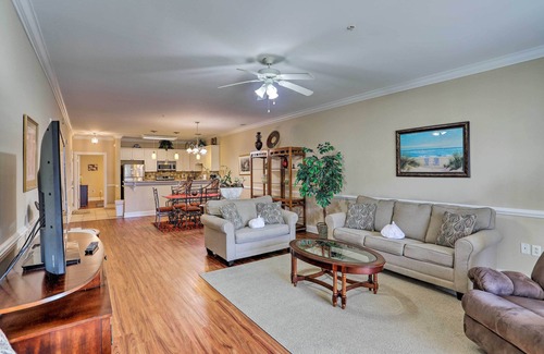 Central Myrtle Beach Apartment | Relaxing Myrtle Beach Condo with Resort Pool & Porch