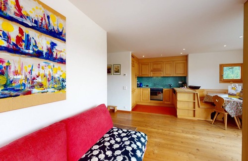 Pontresina Apartment | Spacious 3-Room Apartment with Kitchen & Wheelchair Access