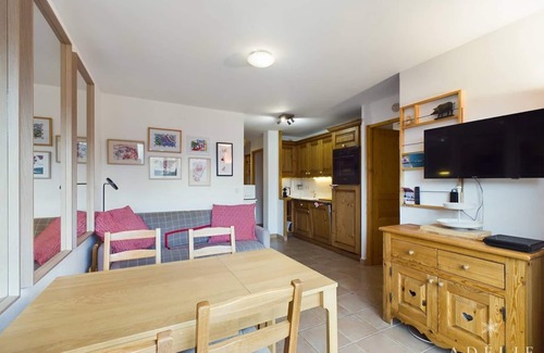 Les Eucherts Apartment | Inviting Family Retreat in La Rosiere with Kitchen Access
