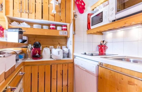 Arc-1800 Apartment | 300m from resort center, 3rd floor, balcony, tv, 35m², Les Arcs
