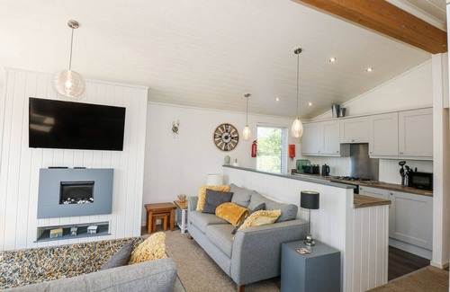 Rhyd-y-clafdy Cottage | Pet-Friendly 32 Sanctuary Lodge with Pool in Y Ffor