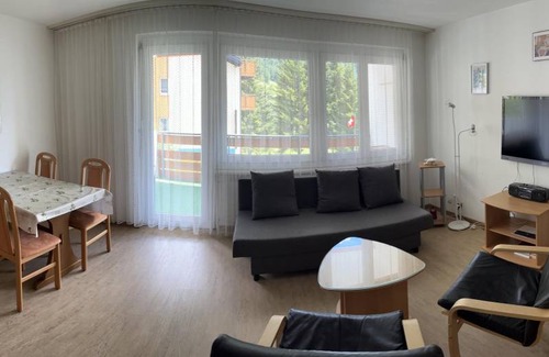 Leukerbad Apartment | Pet-Friendly Majesta Leukerbad Apartment with Kitchen Access