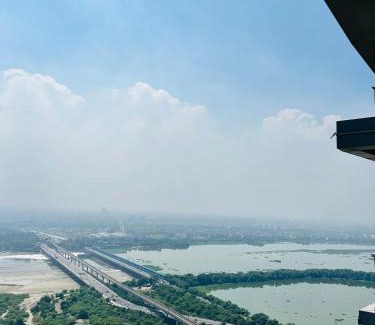 Noida Apartment | Explore 37th Sky-View: Pet-Friendly Family Retreat