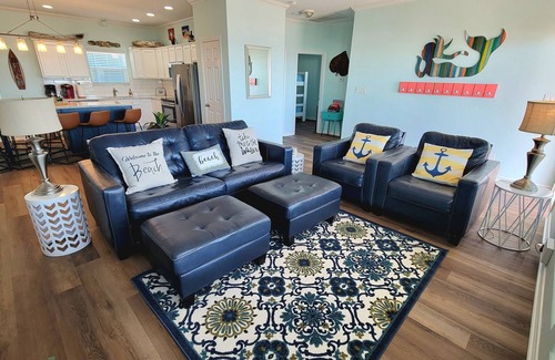 Port Bolivar House | Oceanfront Bliss at SeaDreams: 3 BR with Gourmet Kitchen
