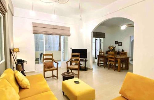 Mar Mikhael Apartment | Serene 3BR Retreat with Quiet Terrace and Full Kitchen