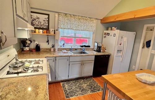 Sebago House | Spacious 4-Bedroom Retreat with Yard Near Public Beach