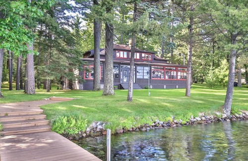 Minocqua House | Beautiful Remodeled Historical Home with Lake Views