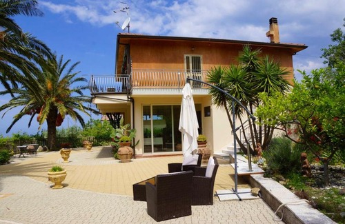 San Lucido Villa | Elegant Villa with Sea View, Private Pool & Jacuzzi