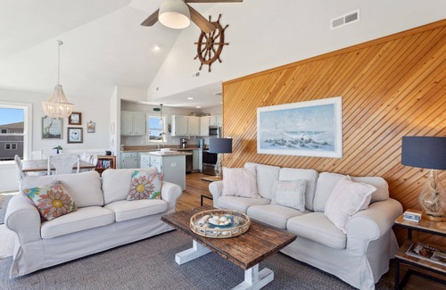 South Nags Head House | Blue Pearl Oasis: Steps from the Beach with Ocean Views