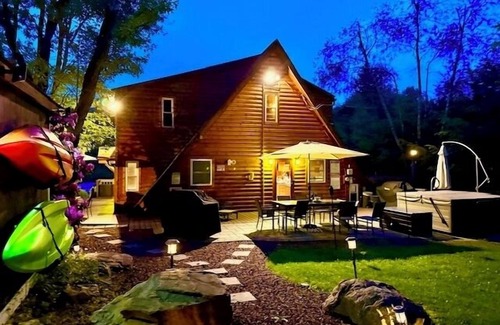 White Haven Ski Chalet | Ocean View Getaway with Kayaks, Hot Tub & Privacy