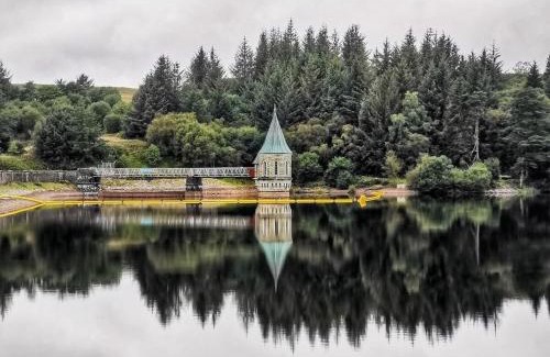Pontsticill House | BBQ Hut: Cozy Retreat with Valley Views and Pet-Friendly Perks