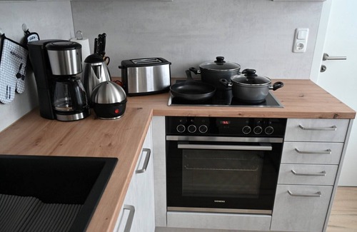Gebersdorf Condo | Ocean View Apartment "Sorbitztal" with Spa and Hot Tub