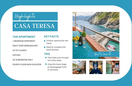 Vernazza Apartment | 40 m² Apartment ∙ 1 bedroom ∙ 3 guests