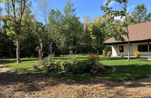 White Lake House | Idyllic Retreat on 40 Acres with Pool and Ocean Views